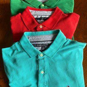 Tommy Hilfiger Polo Shirts x 3, size L